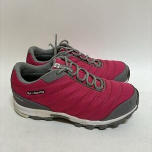 COLUMBIA Techlite Women’s Size 5 Pink/Grey Hiking Activewear Sneakers Used